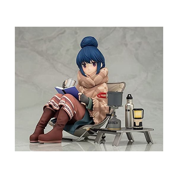 NATSYSTEMS Chiffre danime Yuru Camp Rin Shima Figurine Complète 1/7 Personnages Mignons Poupée Jouet Modèle Loli Décoration 