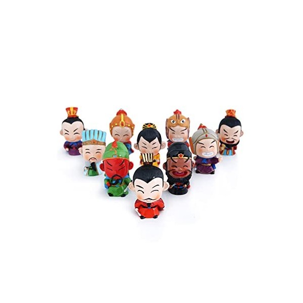 DHHHC 10Pcs Ancien Soldat Chinois Mini Figure De Poupée Ornée pour Anniversaire Valentin Jour Carnaval Thanksgiving High 2.2I