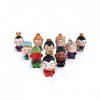 DHHHC 10Pcs Ancien Soldat Chinois Mini Figure De Poupée Ornée pour Anniversaire Valentin Jour Carnaval Thanksgiving High 2.2I