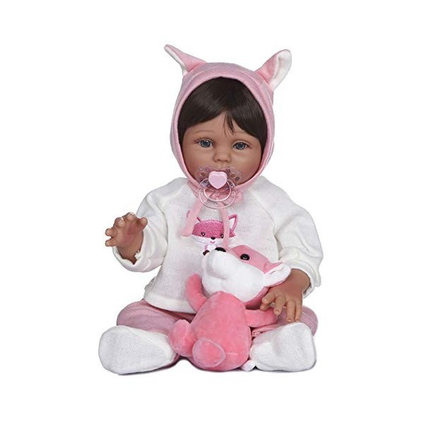 48Cm Waterproof Eau Corps Complet Silicone Deux Couleurs De Peau Douce Peau Bain Jouet Renaître Bébé Fille Poupée À La Main 