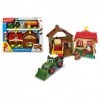 Dickie Toys Happy Farm House 203818000 Kit de ferme pour enfants à partir de 1 an Motif tracteur avec animaux Lumière et son 