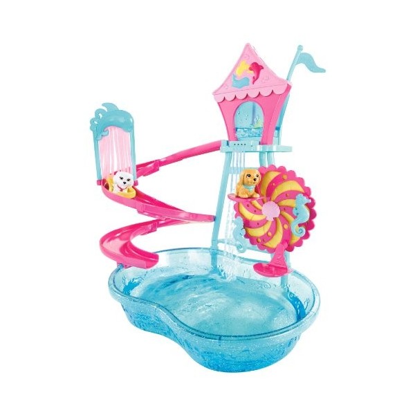 Mattel V6982 : Poupée Barbie et Parc Aquatique pour chiots