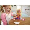 Polly Pocket Pollyville​ Confiserie sur 4 niveaux, 2 mini-figurines Polly et Lila, accessoires et autocollants, jouet enfant,