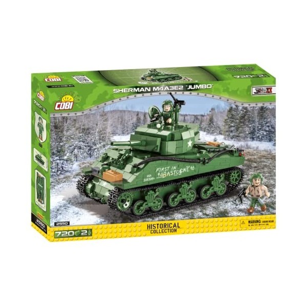 COBI 2550 Sherman M4A3E2 Jumbo, Collection Historique, World War II WWII 