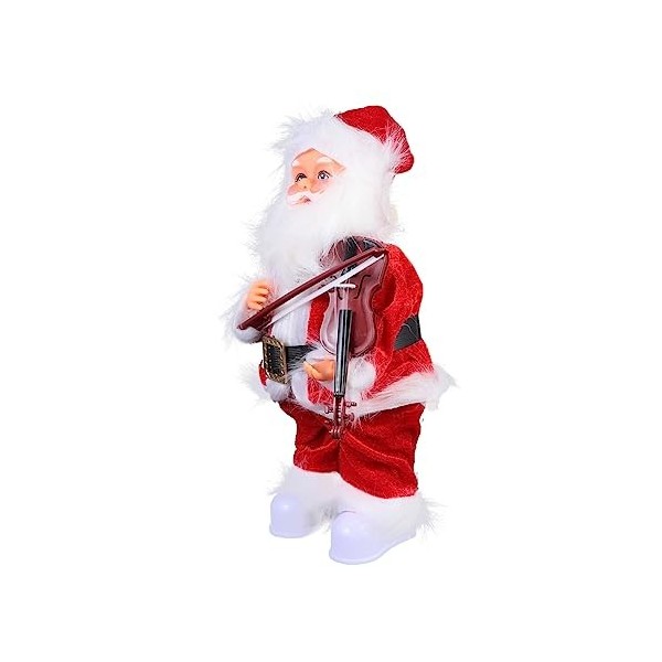 ibasenice 2 Pièces 30 Cm Électrique Père Noël Ornement De Noël Jouets du Père Noël Décor du Père Noël Figure du Père Noël Déc