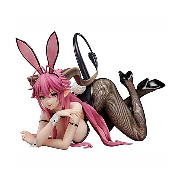 POMONO Ecchi Figure Statue Personnage de bande dessinée Modèle Sin Nanatsu No Taizai Asmodeus 1/4 Bunny Ver. Résille Cuisse H