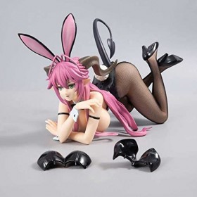POMONO Ecchi Figure Statue Personnage de bande dessinée Modèle Sin Nanatsu No Taizai Asmodeus 1/4 Bunny Ver. Résille Cuisse H
