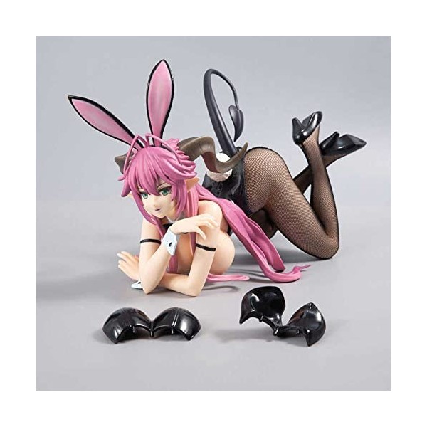 POMONO Ecchi Figure Statue Personnage de bande dessinée Modèle Sin Nanatsu No Taizai Asmodeus 1/4 Bunny Ver. Résille Cuisse H