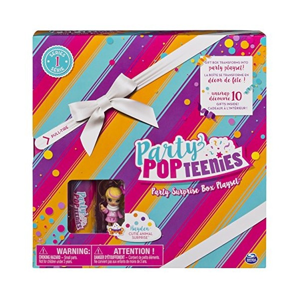 Party Popteenies – Party Surprise Box Playset with Confetti Hayden
