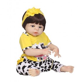 ADOSSAC 2020 Poupée Reborn 42cm Réaliste Bebe Reborn Fille Souple en Silicone réaliste en Vinyle Souple Lifelike Mignon Nouve