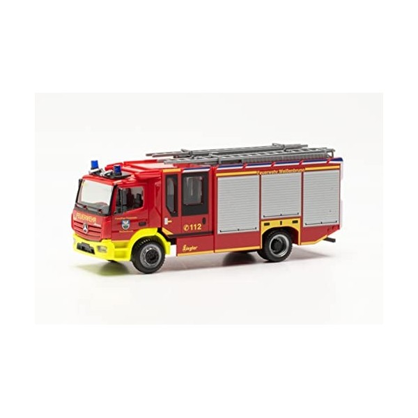 herpa Mercedes-Benz maquette camion Atego 13 Ziegler Z-Cab LF Pompiers volontaires de Weißenbrunn, échelle 1/87, model allem