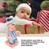 Poupée bébé réaliste, détails faciaux délicats 18 Pouces vêtements adorables Reborn poupée Jouet Vinyle Souple pour Jouer à l