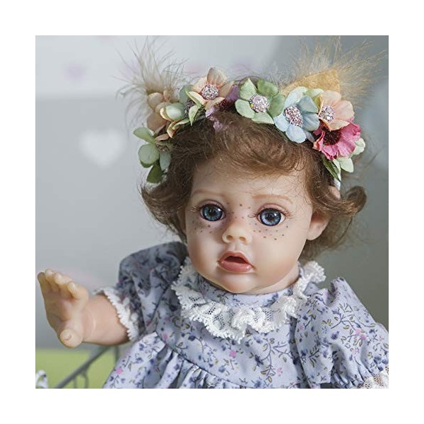 Poupées Reborn, 14 pouces bébé fille Reborn en silicone, poupée nouveau-né, coffret cadeau pour enfants