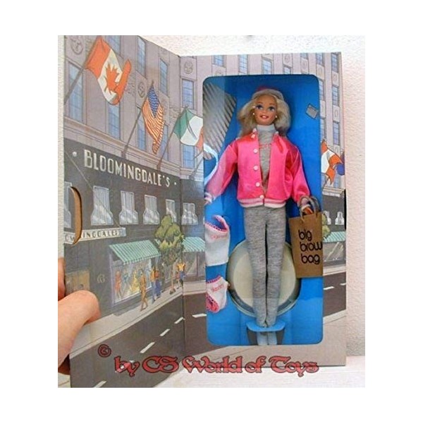 1996 - Barbie at Bloomingdales - Barbie shopping en tenue rose fluo et grise - Spéciale édition - 16290