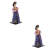 Toyvian 2 Pièces Poupée Coréenne Figurine Coréenne Décoration Accessoires pour La Maison Decoraciones Para Salas De CASA Kabu