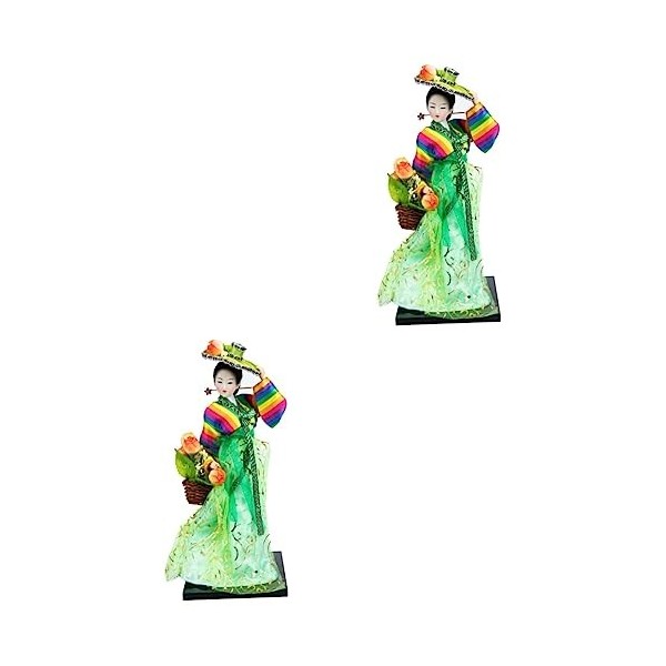 Toyvian 2 Pièces Poupée Coréenne Figurine Coréenne Décoration Accessoires pour La Maison Decoraciones Para Salas De CASA Kabu