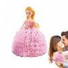 BAOK Poupée robe de princesse - Cadeau de Saint-Valentin - Grande robe rose - Costume de princesse robe de bal pour femmes et