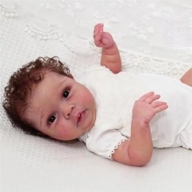 Pinky Reborn Poupée Reborn en silicone souple réaliste pour nouveau-né, poupée faite à la main, jouets pour enfants