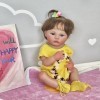 Pinky Reborn Baby Dolls Poupée réaliste en vinyle de silicone avec jouet lavable anatomiquement correct pour enfants de 3 ans