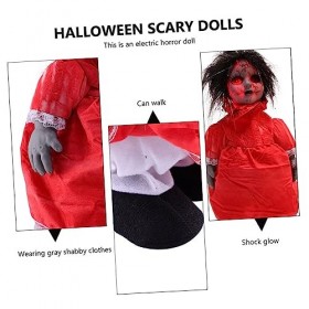 DRESSOOS 2 Pièces Table À Manger Accessoires De Poupée Fantôme Commande Vocale Bébé Accessoires De Poupée Halloween en Peluch