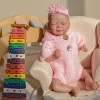 Pinky Reborn Poupées Reborn réalistes en silicone pour nouveau-né - 48,3 cm - En vinyle souple - Cadeau pour enfants à partir