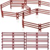 YeahBoom Jouet Clôture Cheval,40 Pièces Mini Jouet ClôTure Ferme,Clôture Jouet Ferme,DIY Fermes Clôtures Jouets Mini en Plast