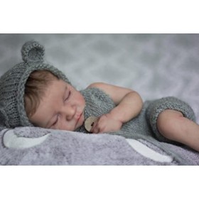 Zero Pam 19 Pouces Poupées Reborn Silicone Plein Corps, Bébé Reborn Garcon Poupées Nouveau-nés Réaliste Poupée Reborn Baby Po