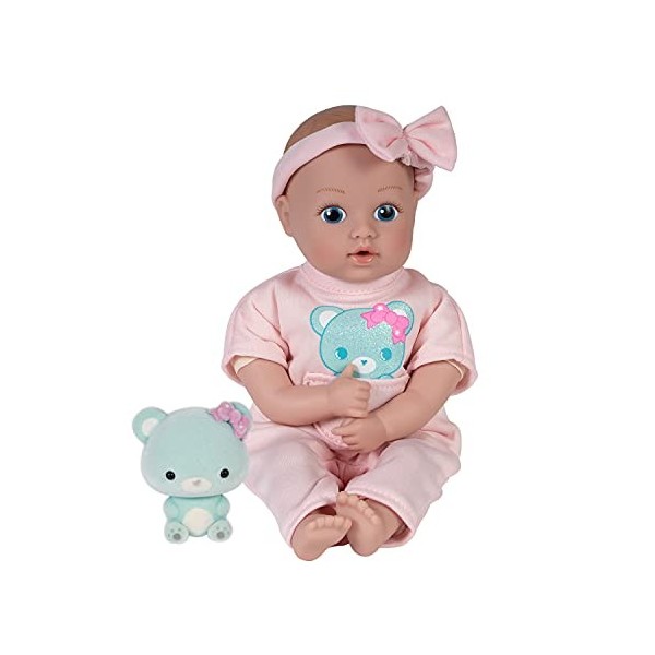 ADORA Mini poupée avec ours floqué doux – Be Bright Tots & Friends