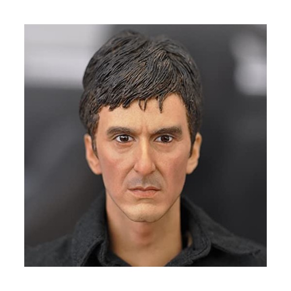 CNSMCWG Sculpture De Tête De Figurine Masculin À Léchelle 1/6, Sculpture Tête Masculine Européenne Et Américaine Al Pacino, 