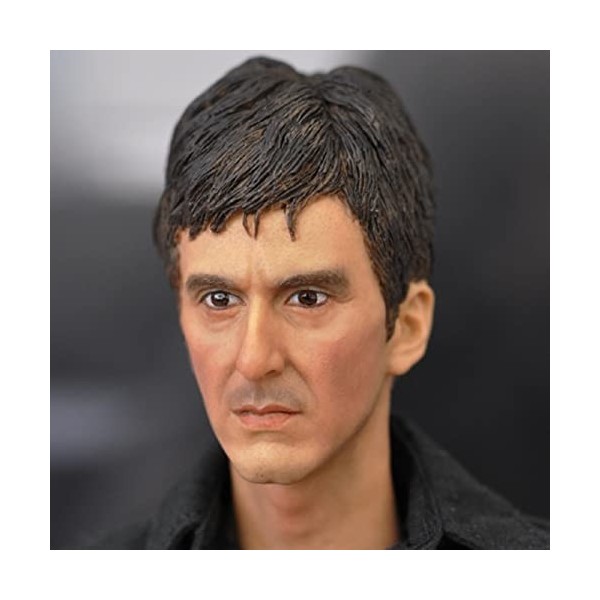 CNSMCWG Sculpture De Tête De Figurine Masculin À Léchelle 1/6, Sculpture Tête Masculine Européenne Et Américaine Al Pacino, 