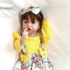 FARMAHAR BéBé Reborn RéAliste, 18 Pouces Sucré Poupee en Vinyle, Convient Aux Enfants De Plus De 3 Ans,C-Girl