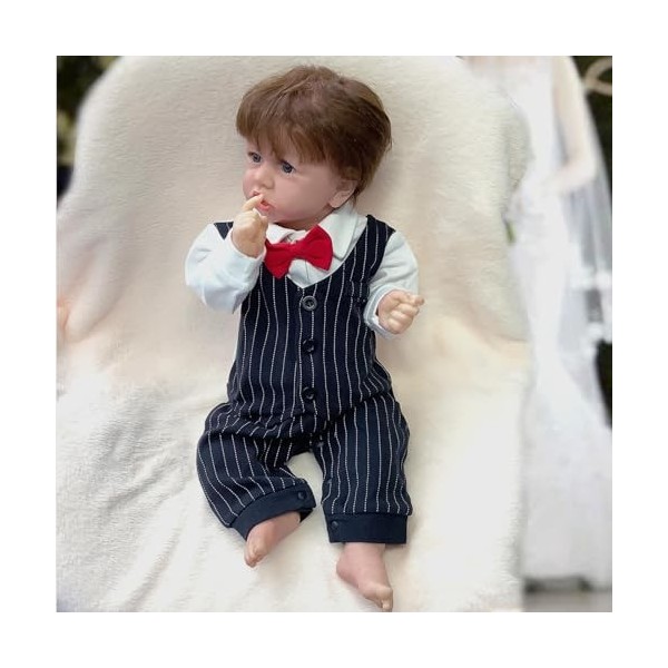 FARMAHAR BéBé Reborn RéAliste, 18 Pouces Sucré Poupee en Vinyle, Convient Aux Enfants De Plus De 3 Ans,C-Girl