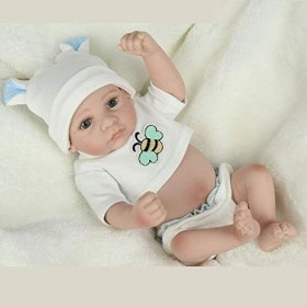 Reborn Baby Dolls Fait À La Main Réaliste en Silicone Vinyle Bébé Poupée Douce Simulation Bouche Magnétique 11 Pouces 28 Cm Y