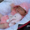 Poupée de Renaissance Faite à la Main, renaissant bébé de poupées en Silicone en Silicone, Qui a lair réel bébé Dormant, 22 