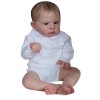 Lonian 60cm Reborn Baby Doll Soft Body Lifelike Baby pour Enfants Play Toys Cadeaux de Noël Brown Eyes 