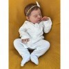 Anano Reborn Dolls Baby Poupées réalistes en silicone avec vêtements et tétine 48 cm