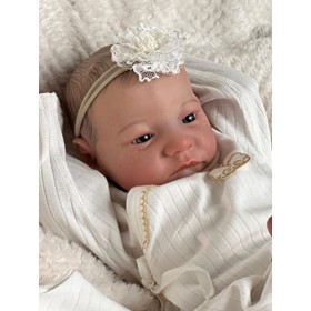 Anano Poupées Reborn hyper réalistes en silicone de 48,3 cm - Corps doux - Véritables poupées de bébé qui ont lair de vérita