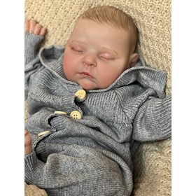 Anano Poupées Reborn réalistes de 50 cm en silicone pour nouveau-né - Poupées douces qui ressemblent à un vrai bébé avec une 