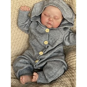 Anano Poupées Reborn réalistes de 50 cm en silicone pour nouveau-né - Poupées douces qui ressemblent à un vrai bébé avec une 