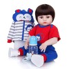 Poupée Bébé Reborn Petite Poupée Réaliste De 19 Pouces avec Vêtements, Cadeau danniversaire, G pour Enfants E 