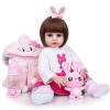 Poupée Bébé Reborn Petite Poupée Réaliste De 19 Pouces avec Vêtements, Cadeau danniversaire, G pour Enfants E 