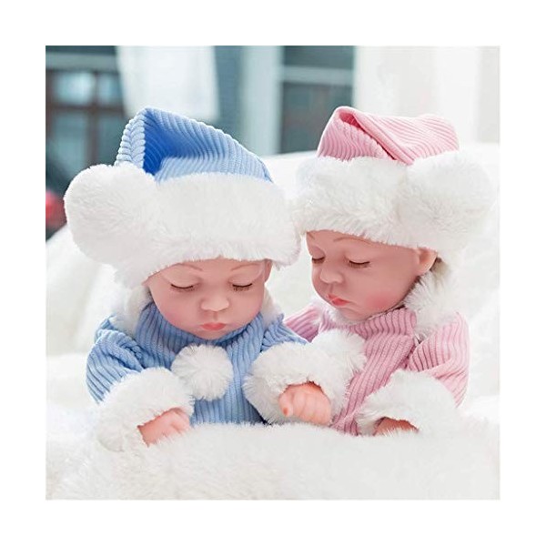 Reborn Baby Dolls Reborn Sleeping Baby Doll, Réaliste Dormant De Vraies Poupées De Bébé Nouveau-Né Jouet Réaliste Doux Nouvea