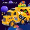 Camions jouets pour tout-petits garçons de 2, 3, 4, 5 ans, 5 en 1, véhicules de chantier, jouets pour enfants, garçons et fil