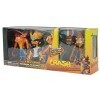 Crash Bandicoot HE21525 Lot de 4 Figurines de Jeu rétro à Collectionner pour Enfants 11 cm