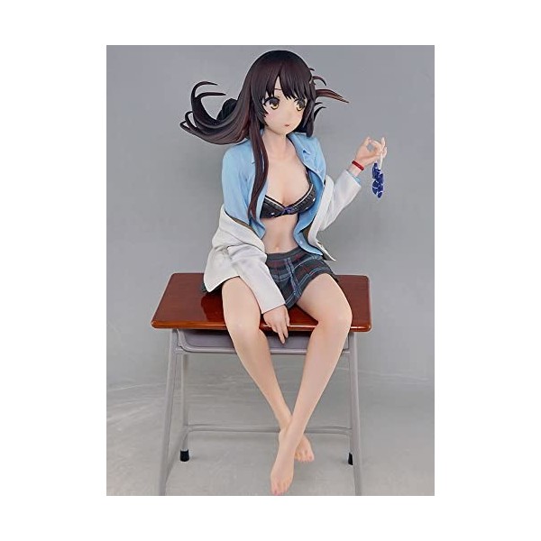 IMMANANT Chiffre danime Ran-sempai -Houkago No Hitotoki- 1/7 Figurine Ecchi Les vêtements sont amovibles Statue de personnag