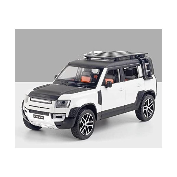 ARCADORA 1/24 Diecast Model Car Pullback Véhicule Collection de jouets pour Land Rover New Defender 110, cadeau pour enfants,