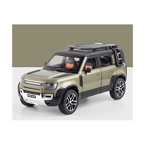 ARCADORA 1/24 Diecast Model Car Pullback Véhicule Collection de jouets pour Land Rover New Defender 110, cadeau pour enfants,