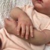 Zero Pam Poupée Reborn 45 Cm Poupee Reborn Corps Silicone Bébé Fille Réaliste Reborn Aux Yeux Bleus Poupée Anatomiquement Cor
