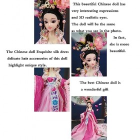 Jiawinng Poupée Chinoise 2023 Nouvelle Poupée De Décoration Orientale, Antique 3D Yeux Réalistes Décoration De Poupée DIntér