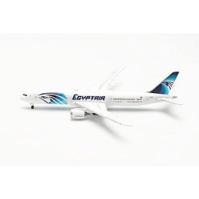 Herpa Maquette Egyptair Boeing 787-9 Dreamliner – SU-GEU, echelle 1/500, Model, pièce de Collection, davion sans Support, Fi